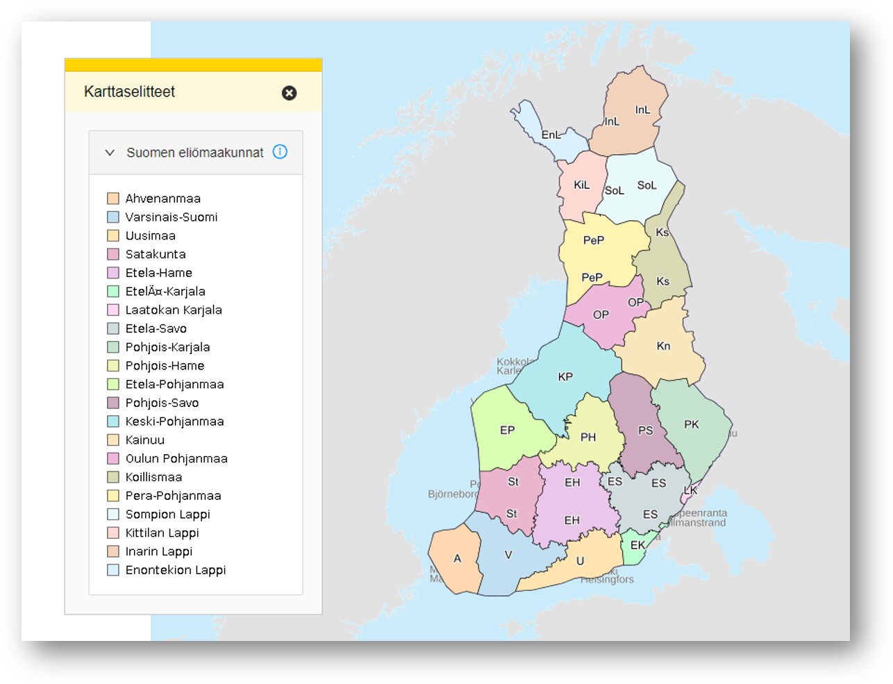 Luonnontietellinen Keskusmuseo Mukaan Paikkatietoikkunaan ...